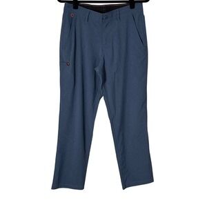 Salt Life Mens Performance Expedition Fishing Utility Pants Blue Size 30